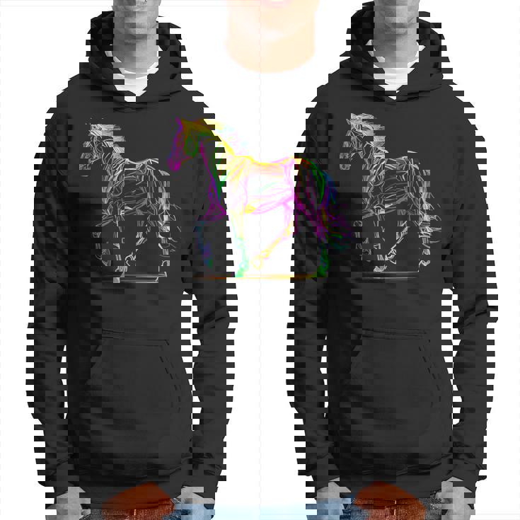 馬術 カラフル 馬好き 西洋 ロデオ パーカー