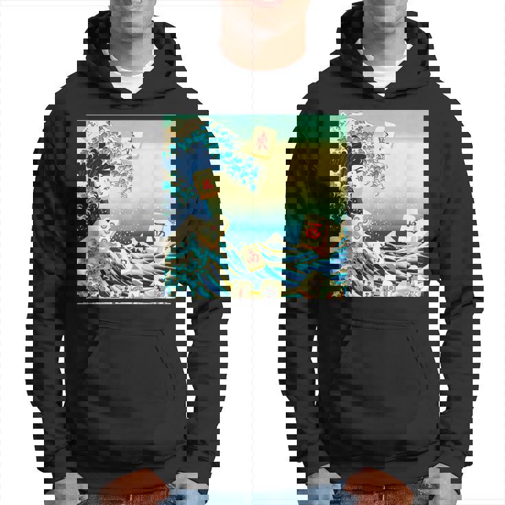 麻雀 おもしろ グッズ 服 筆文字 面白いtシャツ 文字入り 面白い 文字 ネタ メンズ 葛飾北斎 浮世絵 風 パーカー