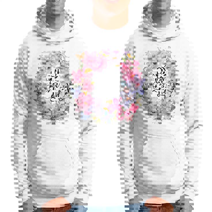 92年間愛された 92歳の誕生日フローラルリース 長袖tシャツ パーカー