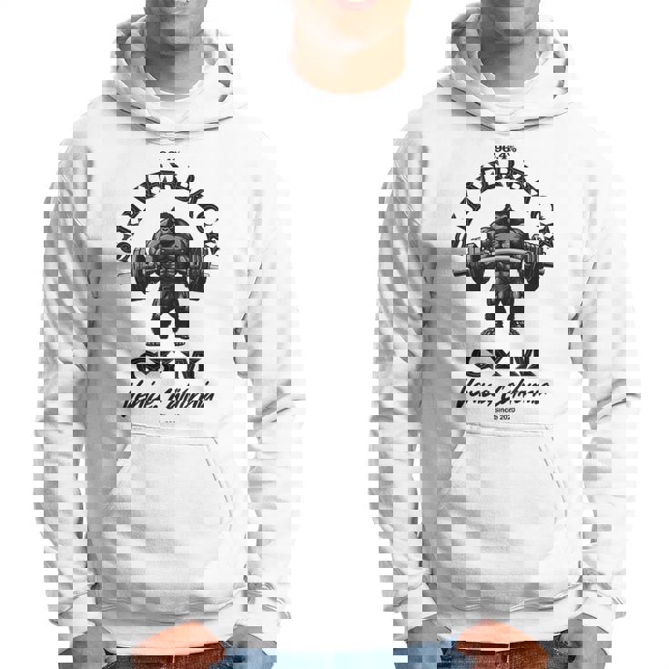 964シルバーバックゴリラ、ジムアパレル、ボディビルディング、類人猿。 パーカー