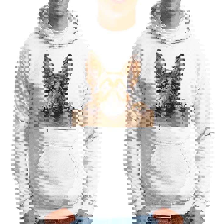 Affectionate Peek ジャーマンシェパードドッグ 長袖tシャツ パーカー