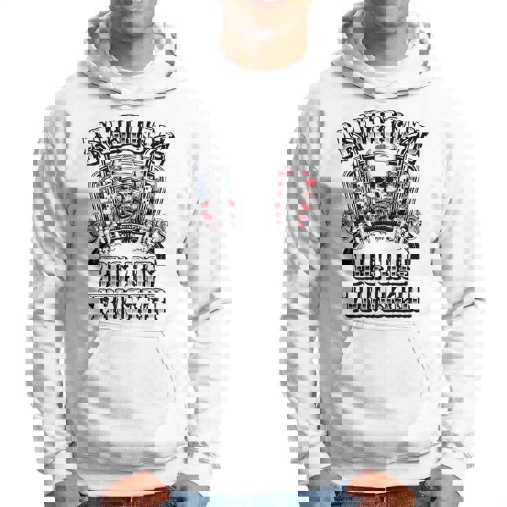 American Big Rig Trucker Heavy Haulage バックプリント パーカー