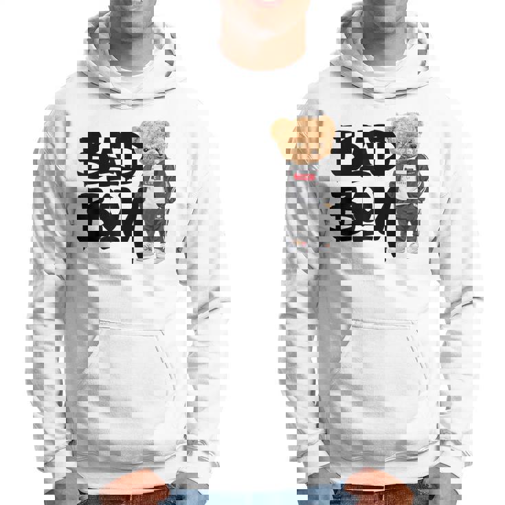 Angry Bad Boystyle、クールなテディベア、バッドボーイグラフィックデザイン。 パーカー