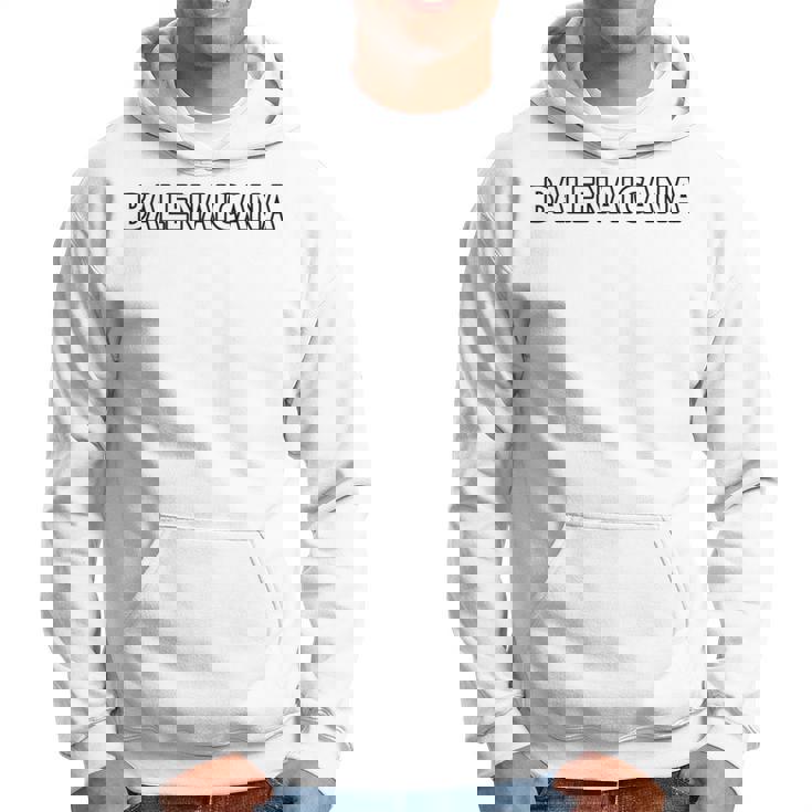 Balenaicana《ばれないかな》ホワイト 白 ロゴ【変なデザイン屋さん】ブランド パロディ 面白デザイン 長袖tシャツ パーカー