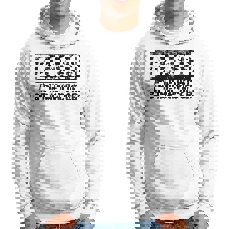 Bass It's Like Guitar But Much Cooler 面白いベース愛好家 パーカー