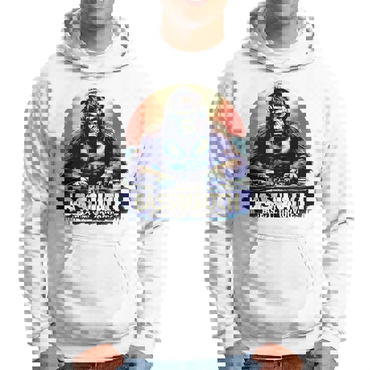 Bassquatch 音楽愛好家のためのサスカッチdjデザイン パーカー