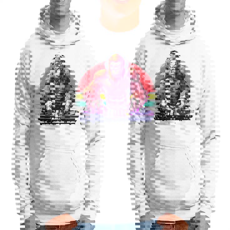 Bassquatch 音楽愛好家のためのサスカッチdjデザイン 長袖tシャツ パーカー