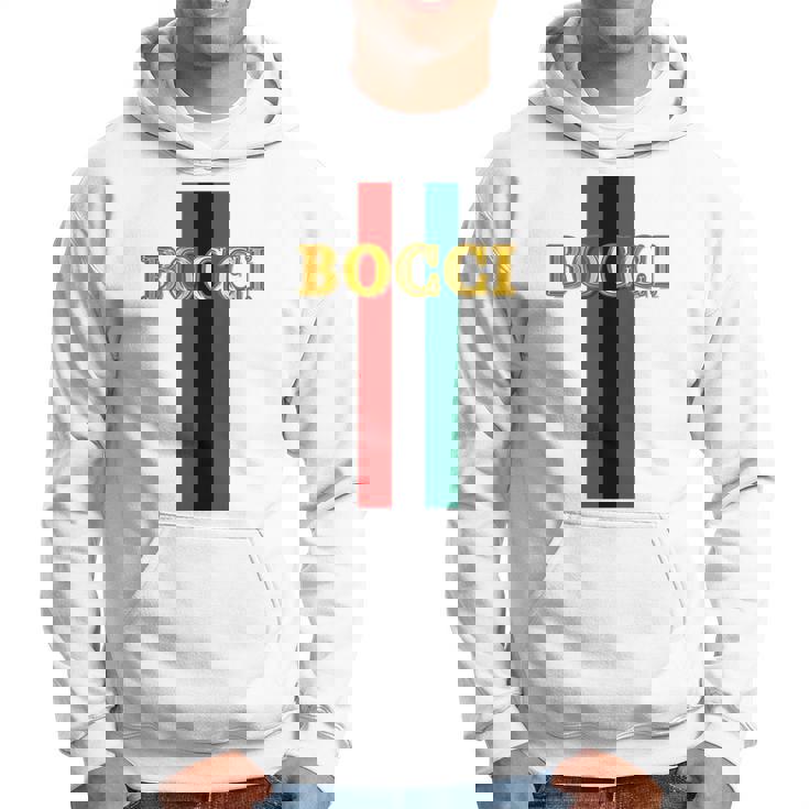 Bocci ぼっち《フェイクゴールド ロゴ》緑 赤 ライン【変なデザイン屋さん】陰キャ オタク ブランド パロディ 面白 長袖tシャツ パーカー