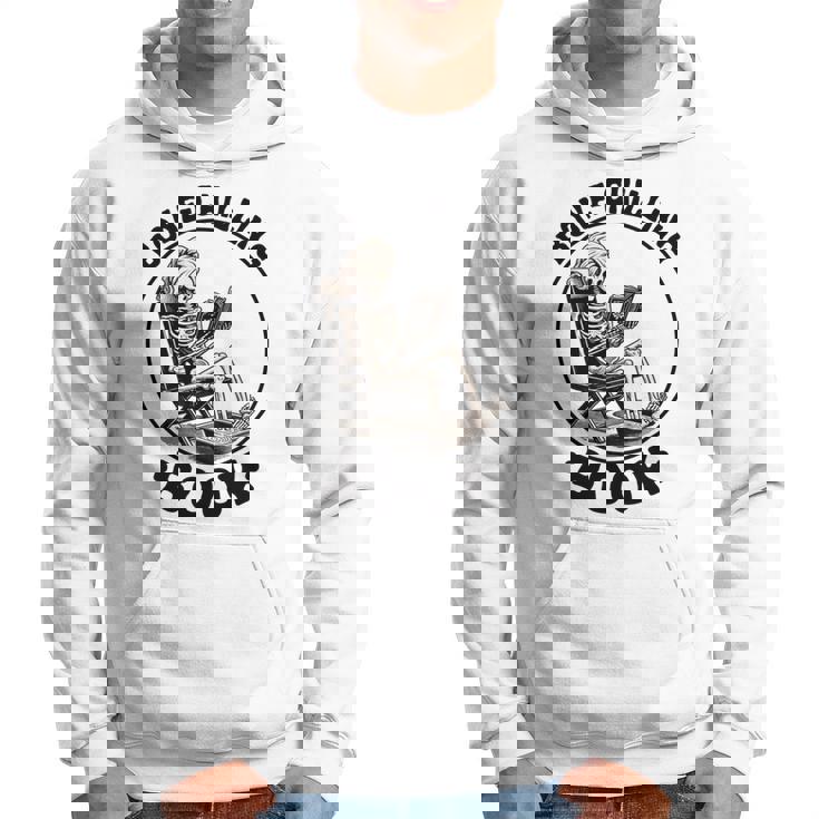 Bone-Chilling 本 スケルトン 読書 ブックワームブックラバーズ 長袖tシャツ パーカー