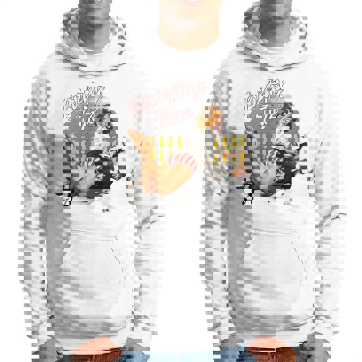 Briefing Time クラシックなボンバーノーズアートスタイル 長袖tシャツ パーカー