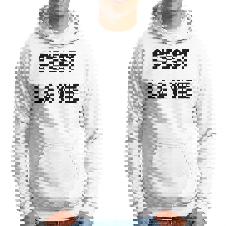 C'est Laie フランス語格言グラフィックデザイン パーカー