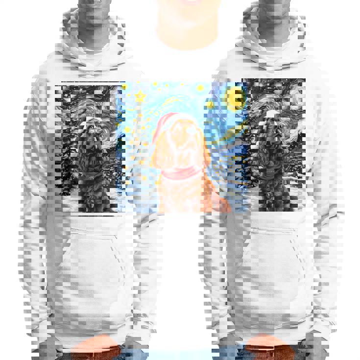 Cockerpanieltarry Night Christmasan Gogh Doganta Hat 長袖tシャツ パーカー