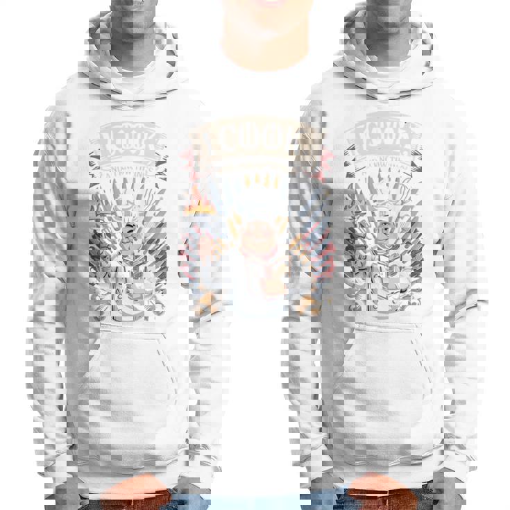 I Cook And I Know Things シェフクックヘルパー 長袖tシャツ パーカー