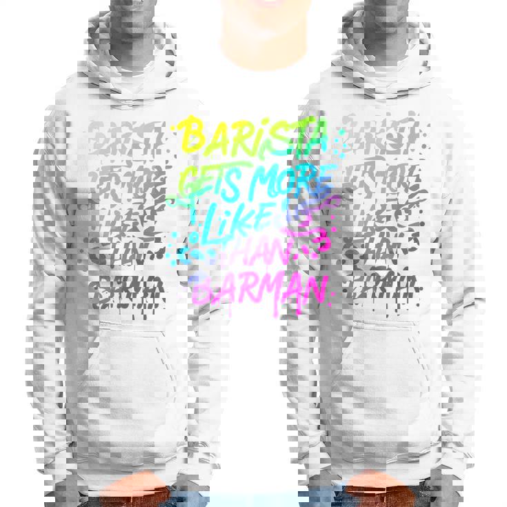 Cool Barista Gets More Likes Than Barman、バリスタ、バーマンより 長袖tシャツ パーカー