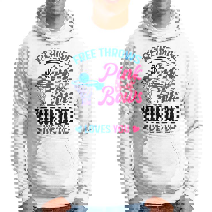 Dad Loves You Free Throw Or Pink Bows 性別発表 パーカー