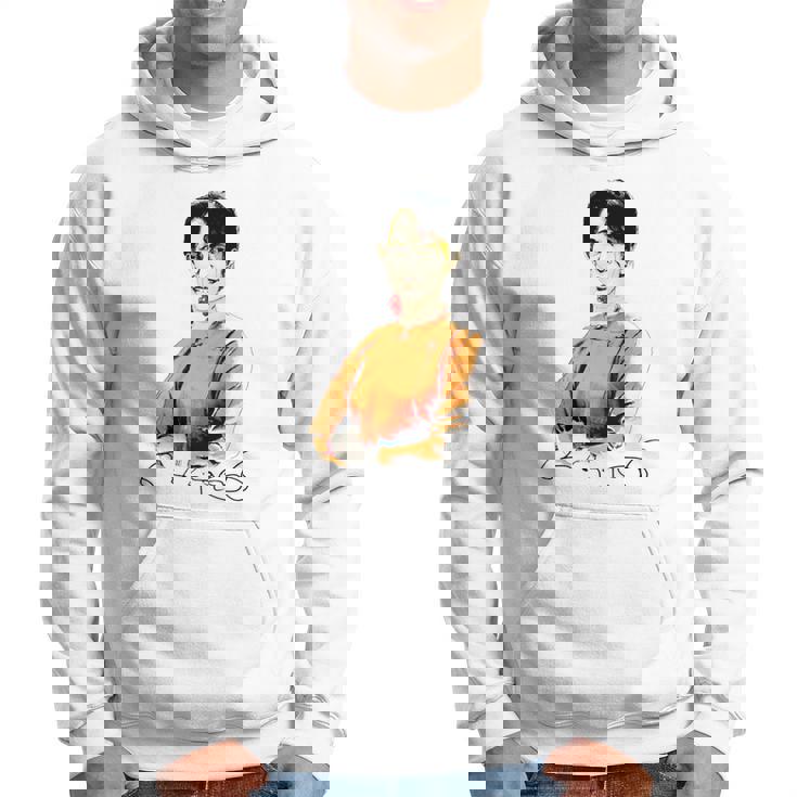 Daw Aunganuu Kyi-Signature 長袖tシャツ パーカー