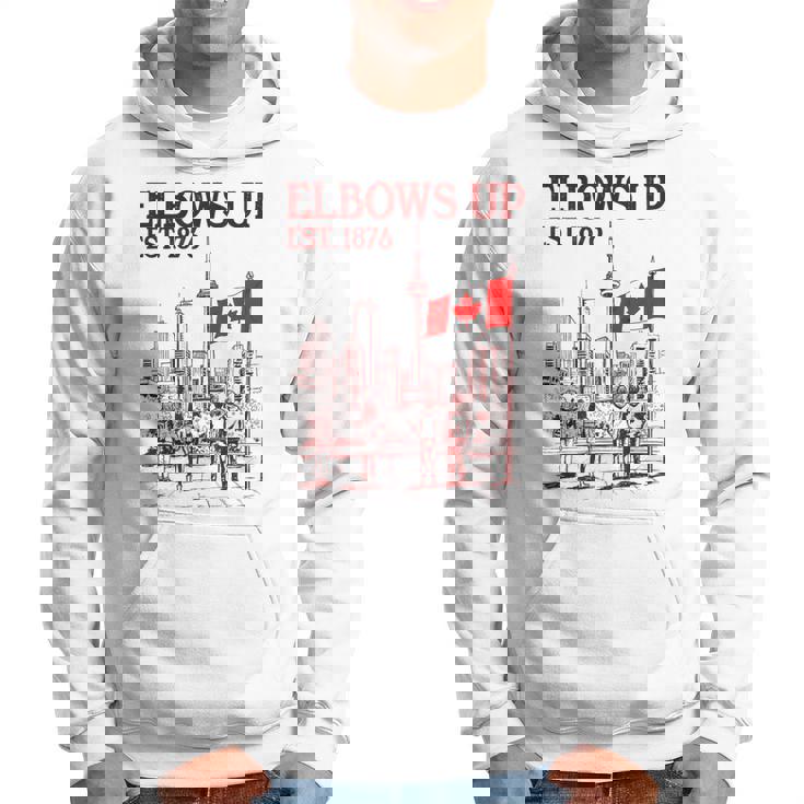 Elbows Up Canada Est 1867 カナダ国旗 カナダ地図 カナダ パーカー