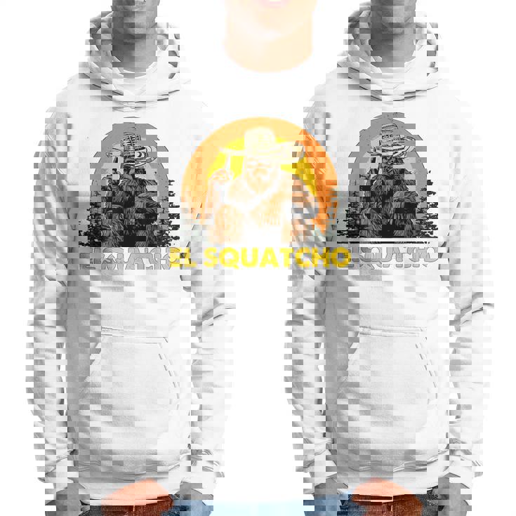 Elquatcho 面白いシンコ・デ・マヨ ビッグフット サスカッチ パーカー