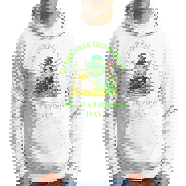 Everyones Irish Olotl Axolotl 聖パトリックデー グリーン アホロートル 長袖tシャツ パーカー