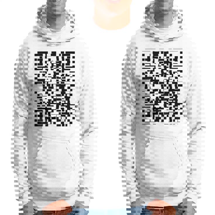 Fu Qr スキャンコード 皮肉ユーモア Fuバックプリント パーカー