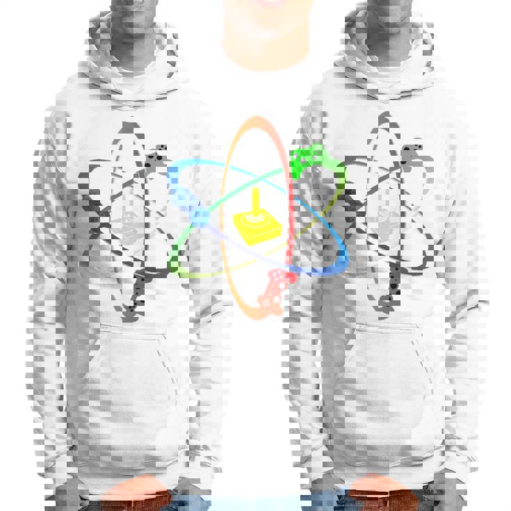 Gamer Atom コンソールプレーヤー ゲームコンピュータープログラマー 長袖tシャツ パーカー