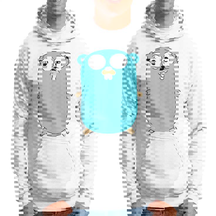 Go Golang プログラミング言語ロゴ マスコットゴファー パーカー