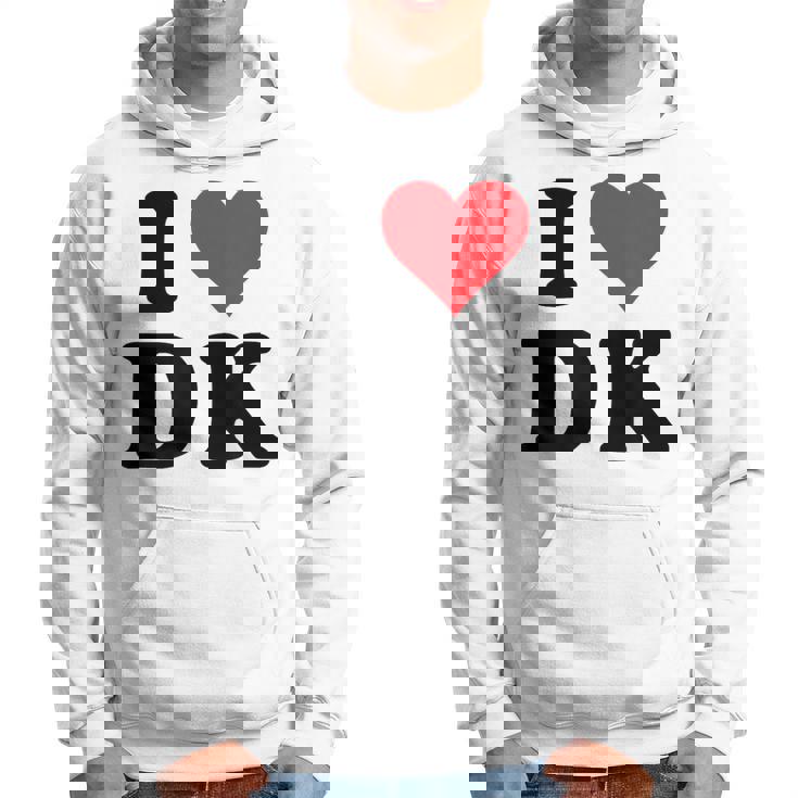 I Heart Dk Initials I Love DK First And Last Name D K パーカー