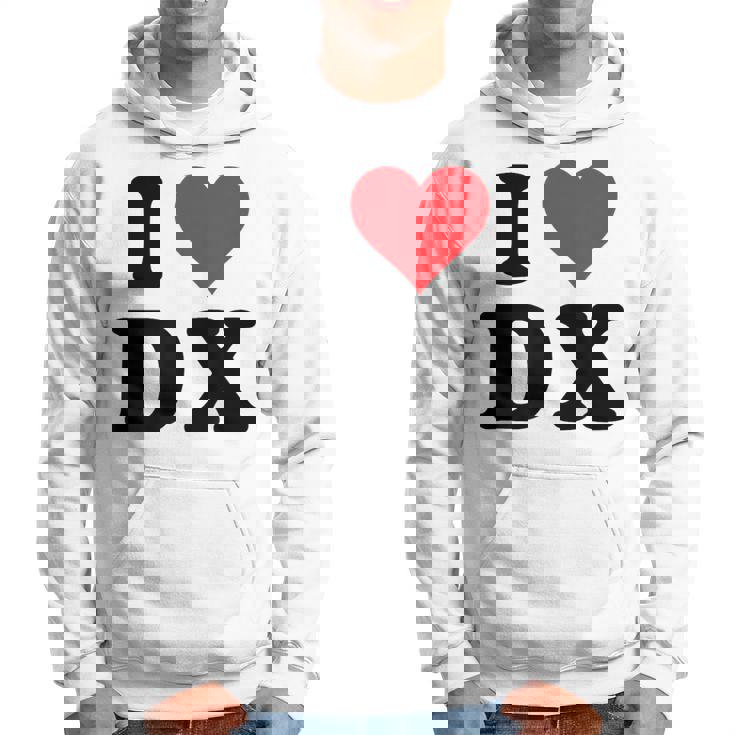 I Heart Dx Initials I Love DX First And Last Name D X パーカー