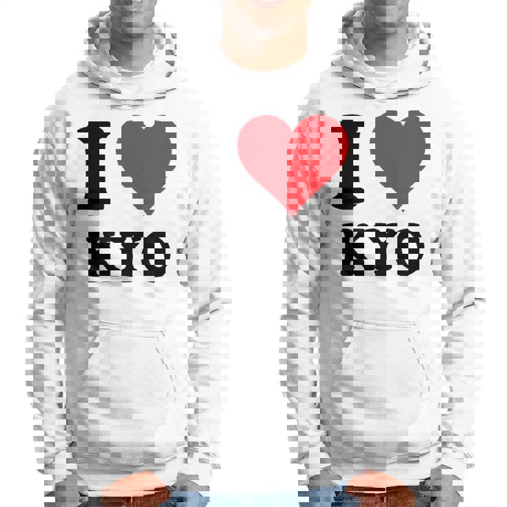 I Heart Kyo ファーストネーム I Love パーソナライズ パーカー