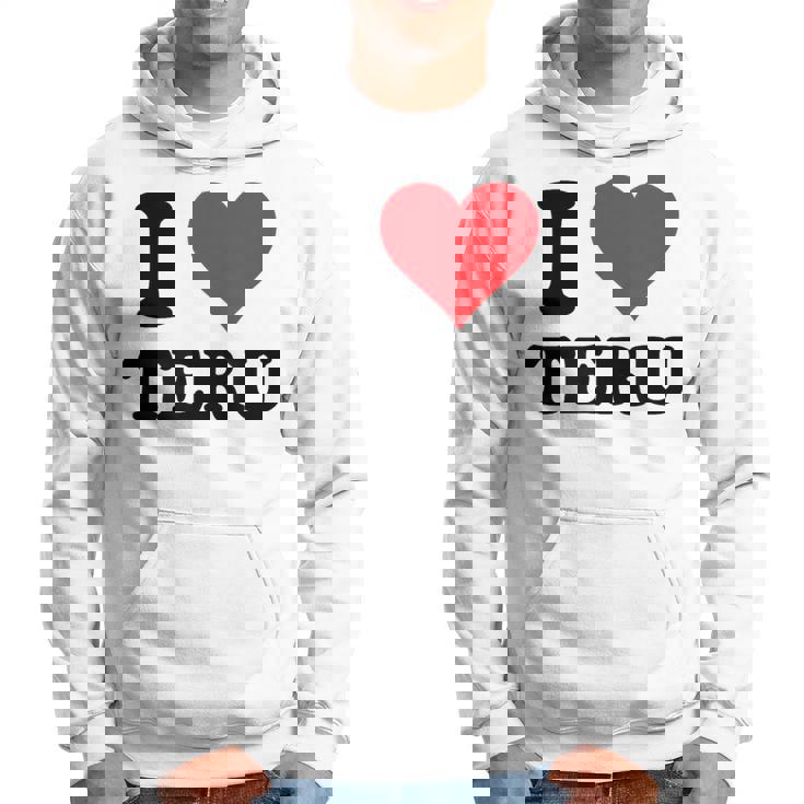 I Heart Teru 名 I Love パーソナライズ パーカー