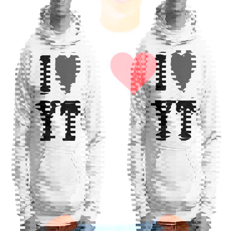I Heart Yt Initials I Love YT First And Last Name Y T パーカー