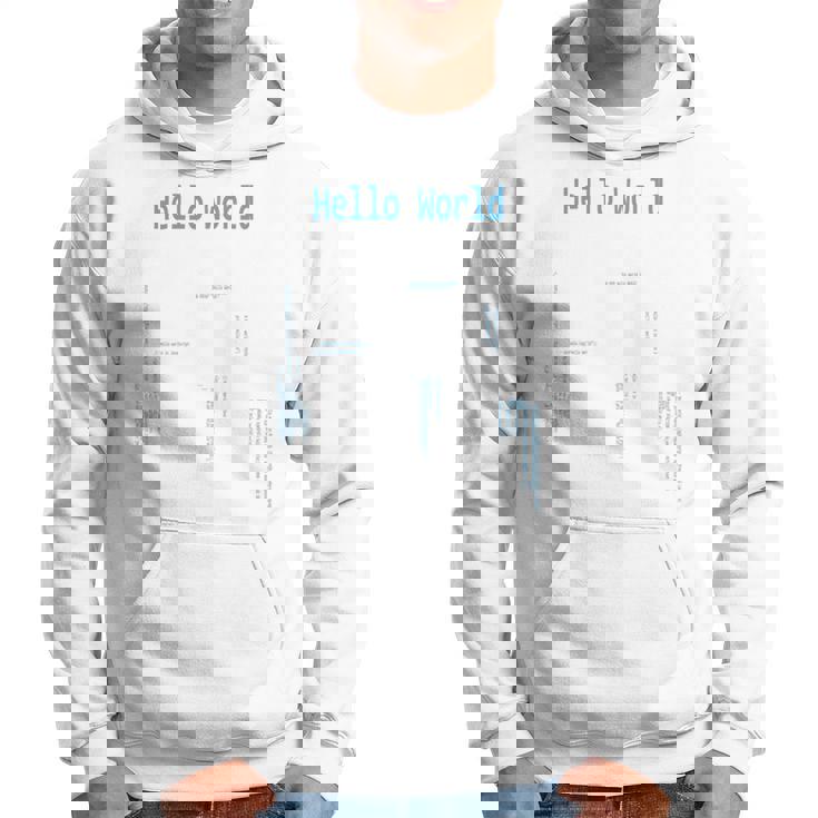 Hello World プログラマープログラミング言語コード 長袖tシャツ パーカー