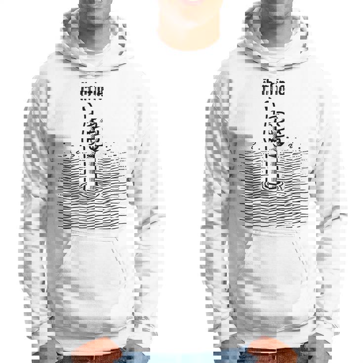 I'm Fine Thumbs Drowning Up メンズ レディース 皮肉なユーモア ジョーク パーカー