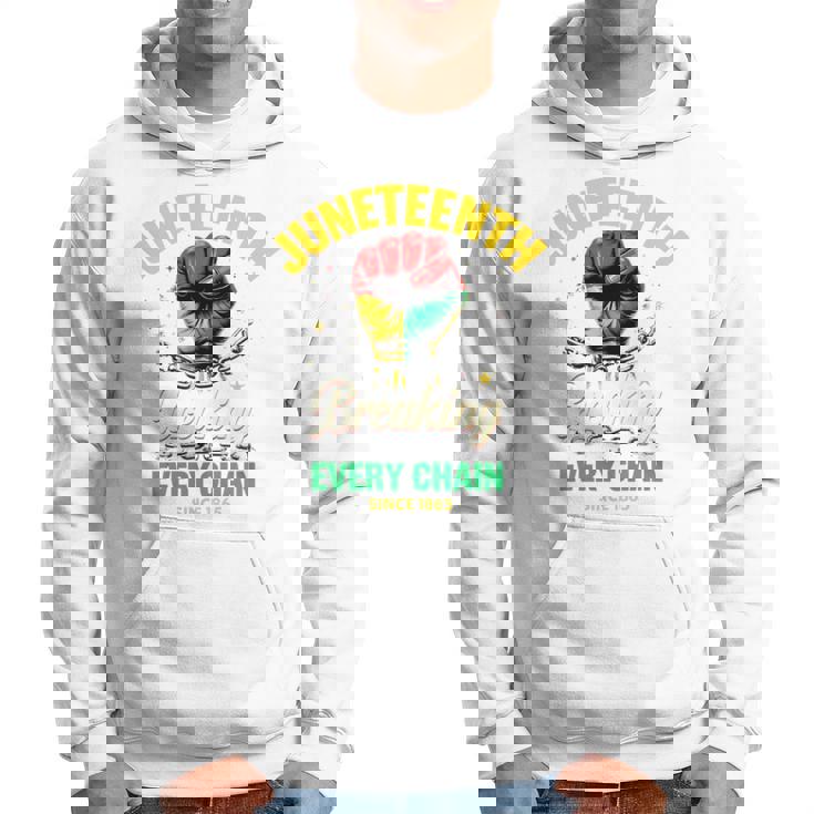 Junenth Breaking Every Chainince 1865 Fist Pride 長袖tシャツ パーカー