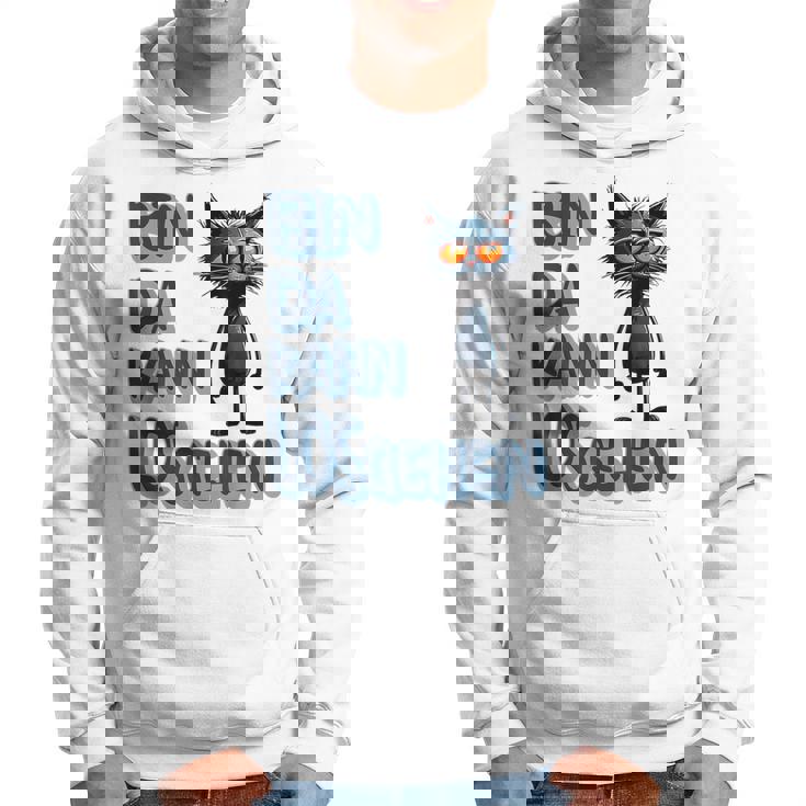 Katze Bin Da 'T Losgehen ファニーステートメントキャット パーカー