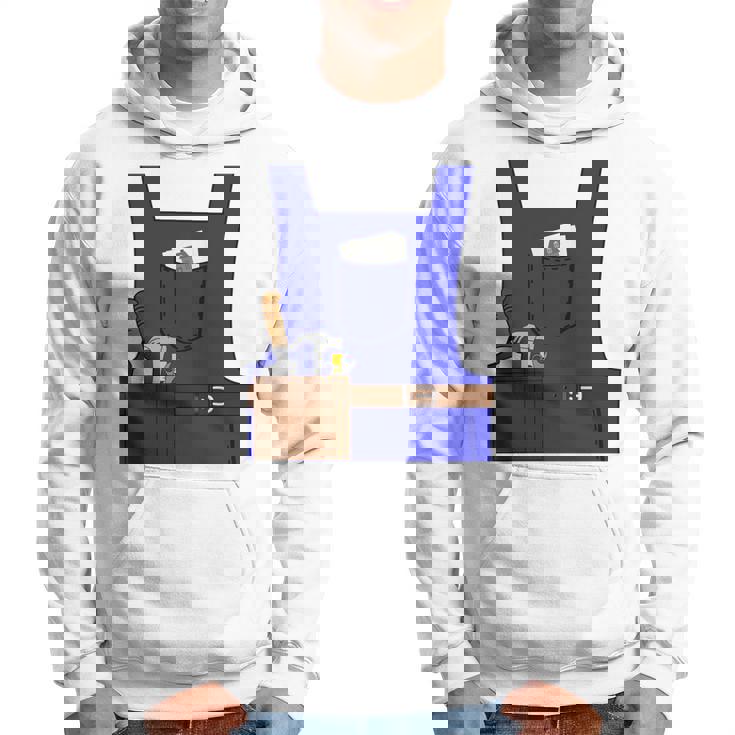 Last Minute Mason ハロウィン 労働者 グループ コスチューム 長袖tシャツ パーカー