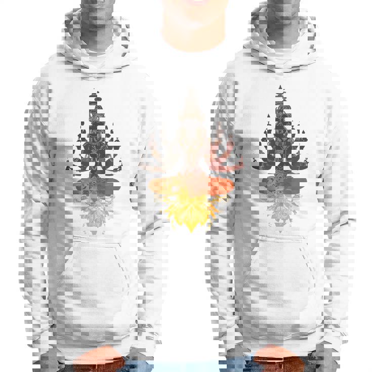 Lele ヒンドゥー教の神 ヴィシュヌ・ガネーシャ・シヴァモチーフ パーカー