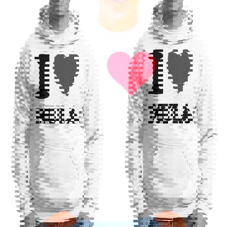 I Love Mula パーカー