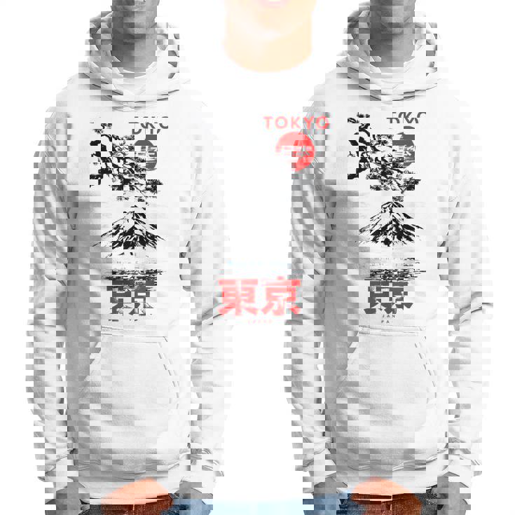 I Love Tokyo、Tokyo Japan 富士山、東京ファッショングラフィック パーカー