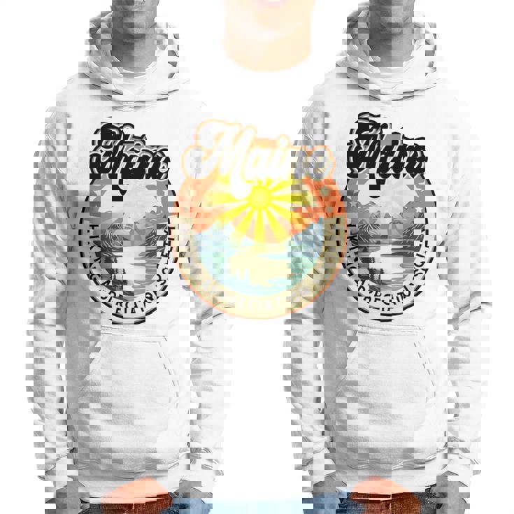 Maine Usa ハイキング ハイカー バックパッカー ハイキング 山 アウトドア 長袖tシャツ パーカー