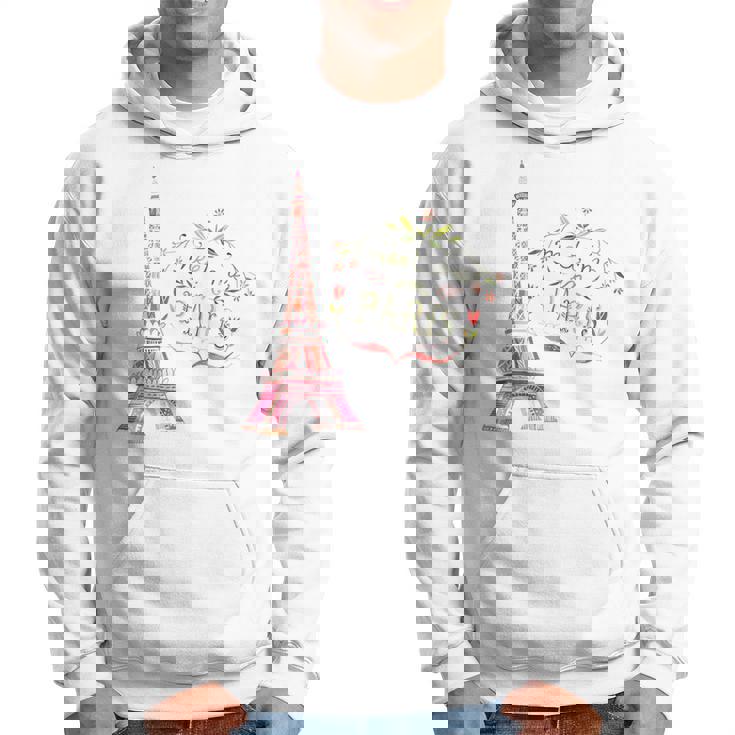 Meet Me In Paris 水彩プリントtシャツ エッフェル塔 パーカー