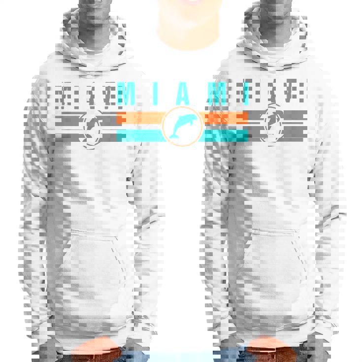 Mia マイアミ ローカルスタンダード Mia レトロ ドルフィン マイアミ Fl クラシック パーカー
