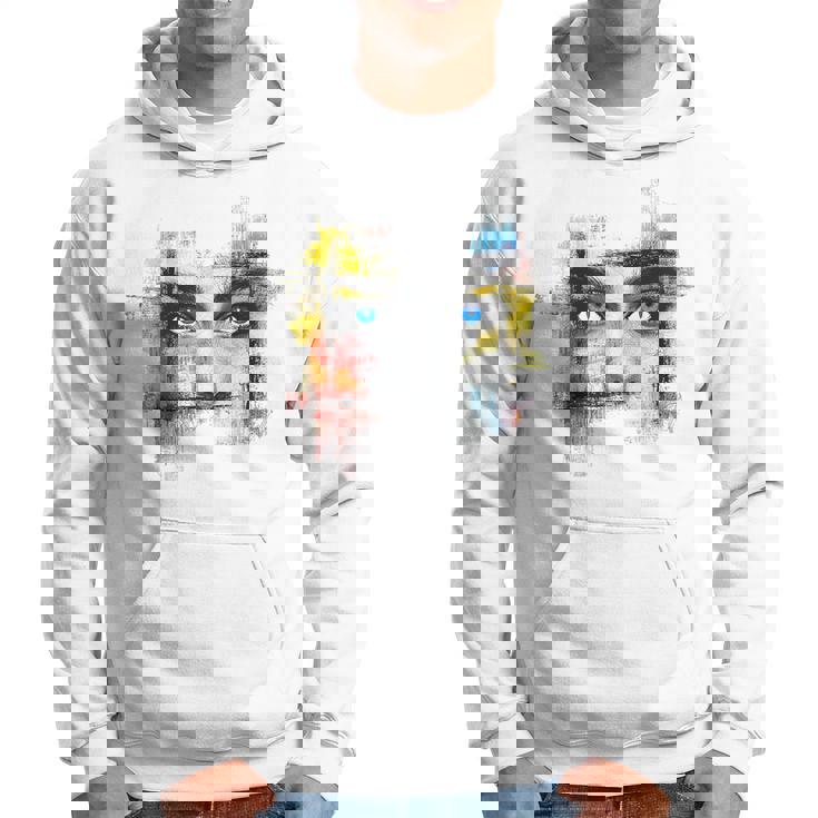 Ojo Dibujo Arte Gráfico Chica Retrato Ojos Sudadera