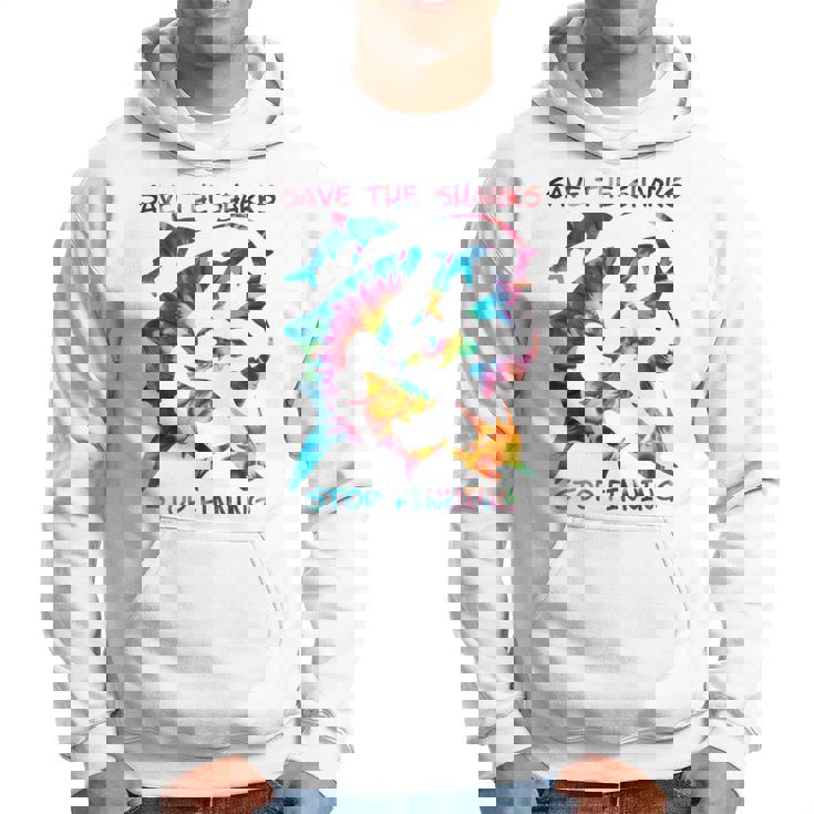 Stop Finning ジンベエザメ シュモクザメサメの種類タイダイ 長袖tシャツ パーカー