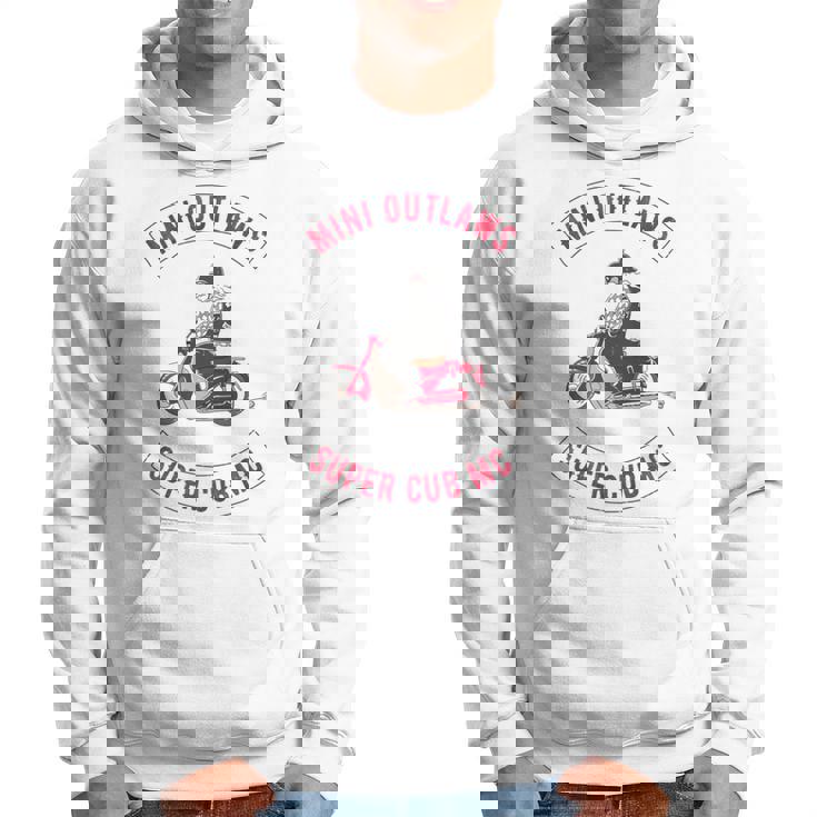 Super Cub スーパーカブ ミニモト 面白 ふざけ ネタ おもしろ バイク アウトロー バイカーギャング 長袖tシャツ パーカー