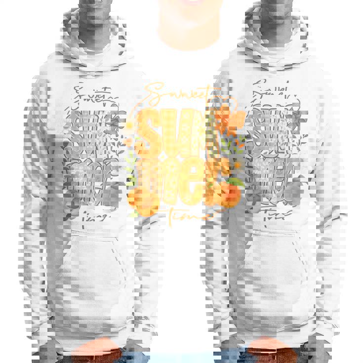 Sweetummer Time 鮮やかなフローラルピーチ 長袖tシャツ パーカー