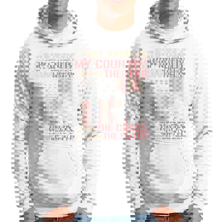 I Take Pride In My Country Itand For The Flag 裏面 パーカー