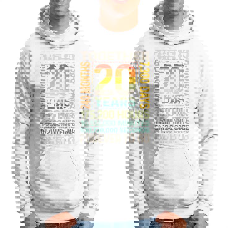 Together 20 Years Forever To Go 結婚20周年記念 パーカー