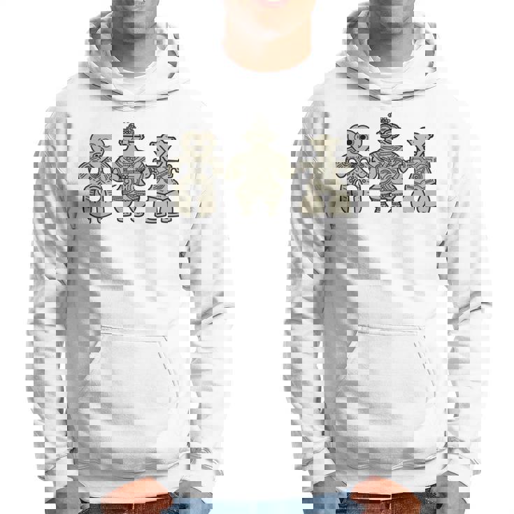 Tomodachi 土偶 縄文 時代 遮光器土偶 ハート形土偶 仮面の女神 宇宙人 はにわ かわいい シュール 長袖tシャツ パーカー