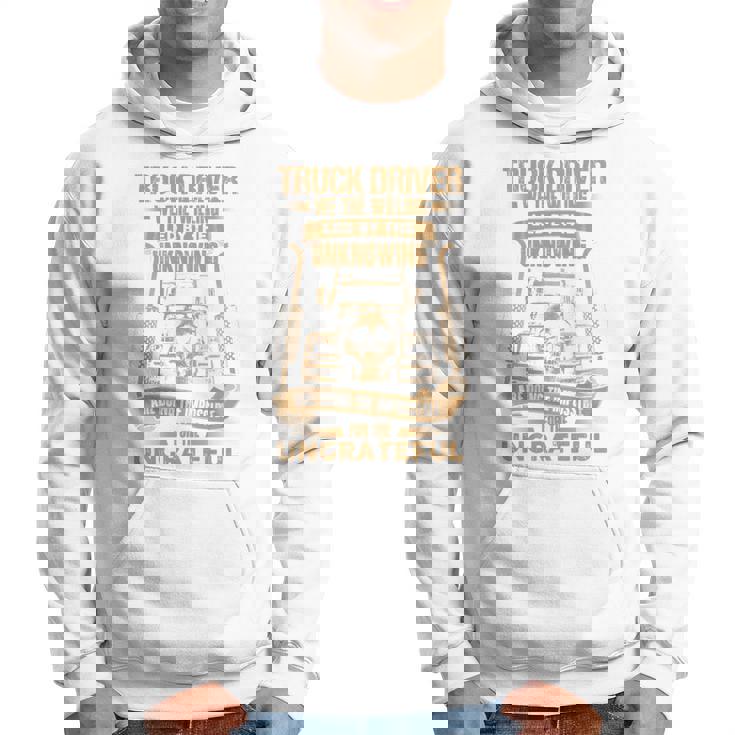 Truck Drivers Fun Truckers トラッキング スカル バックサイド 長袖tシャツ パーカー